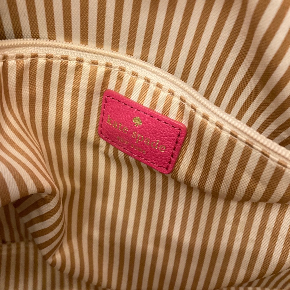 Kate Spade Hot Pink Leather Chain Straps Handbag - Picture 14 of 16